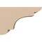 Ekena Millwork 2"W x 6"D x 4"H Classic New Brighton Rough Cedar Woodgrain TimberThane Corbel, Primed Tan CORUR02X06X04NEBRCPR - alternate 5